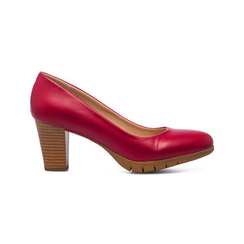 Décolleté comfort colore rosso con tacco 6,5 cm P Soft, Donna, SKU w021000314, Immagine 0